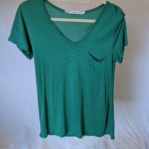 Soft Green V-Neck Shirt